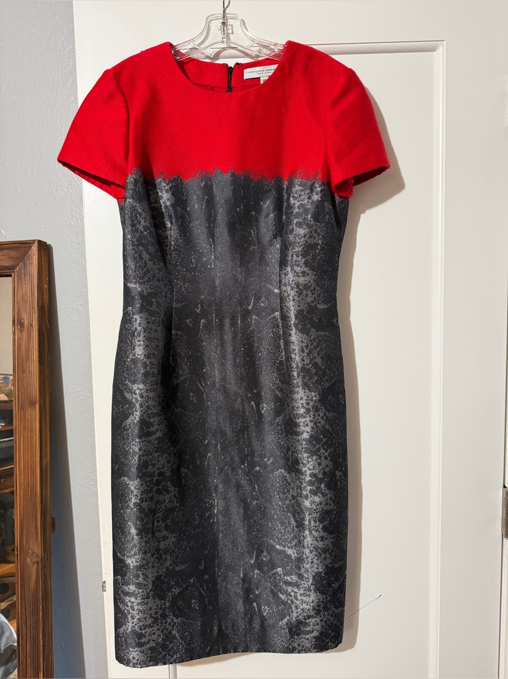 Carolina Herrera Dress red black size 10